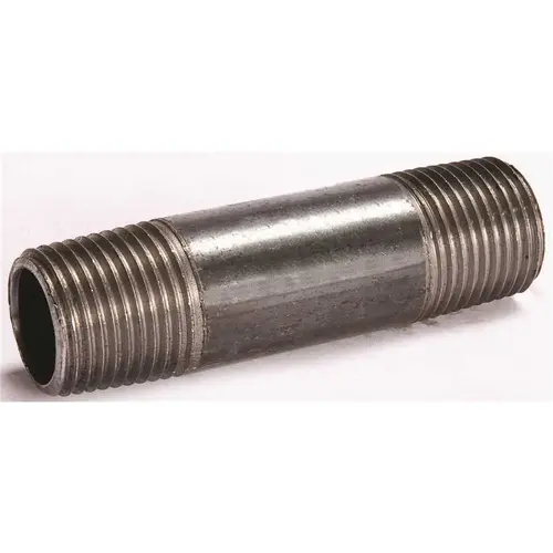 1/2 in. x 4 in. Black Steel Nipple