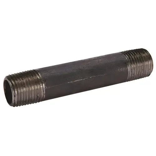 1/2 in. x 7 in. Black Steel FTP x FTP Nipple 1/2 in. x 7 in. Black Steel FTP x FTP Nipple