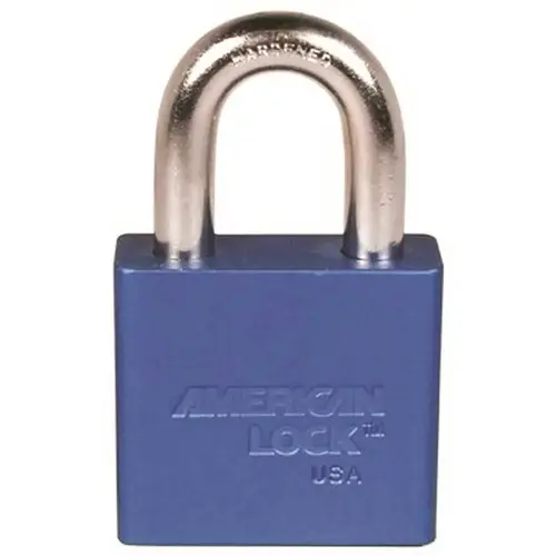 American Lock 2 in. Aluminum Padlock in Blue American Lock 2 in. Aluminum Padlock in Blue