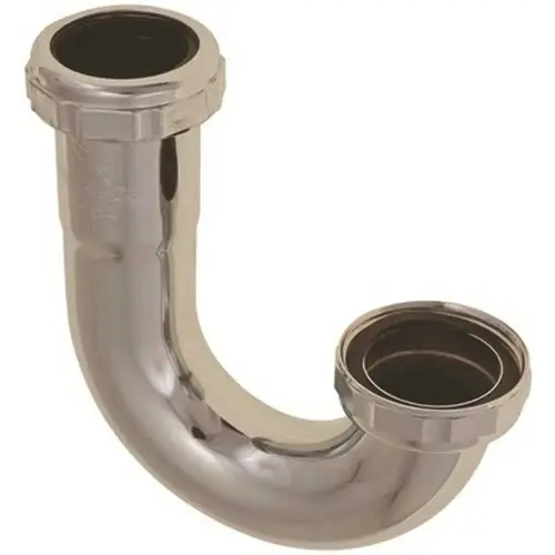 J Bend for Sink Trap 17-Gauge Chrome Brass 1-1/2 in J Bend for Sink Trap 17-Gauge Chrome Brass 1-1/2 in