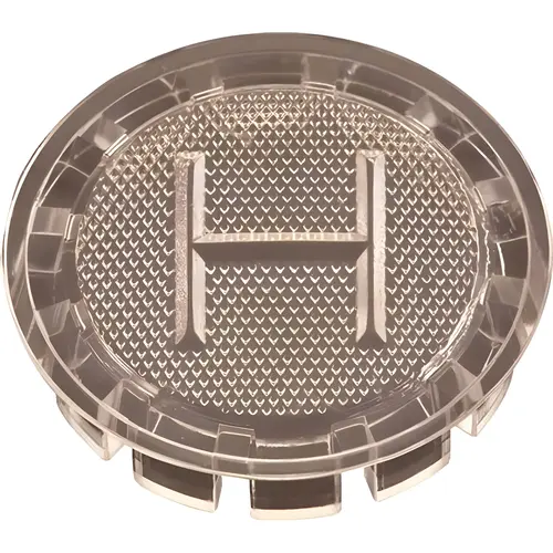 Plastic H Button for Handle Clear Acrylic Plastic H Button for Handle Clear Acrylic