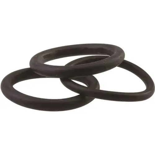 Faucet O-Ring, 1-1/2 in Dia, Rubber, For: Two Handle Non-DST Kitchen Faucets Black