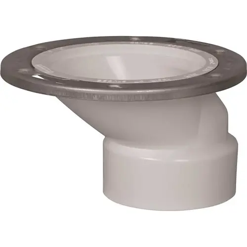 3 in. x 4 in. DWV PVC Closet Flange White 3 in. x 4 in. DWV PVC Closet Flange White