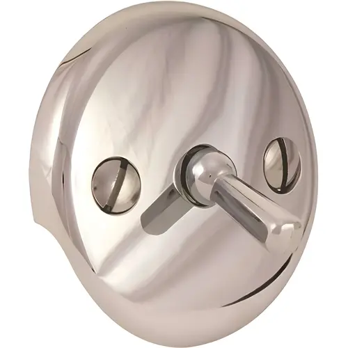 Bath Drain with Trip Lever Face Plate in Brushed Nickel