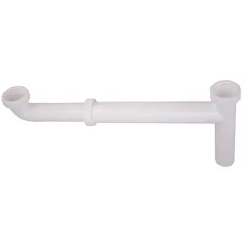 1-1/2 in. x 16 in. End Outlet Waste White 1-1/2 in. x 16 in. End Outlet Waste White