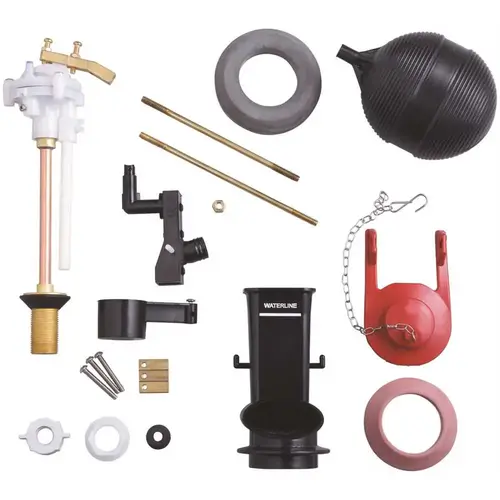 1B1X Fill Valve Kit for Older Toilets (Ball Cock) Assorted Colors