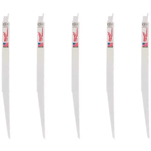 12IN RECIPROCATING SAW BLADE White - pack of 5