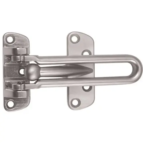 Satin Chrome Security Door Guard