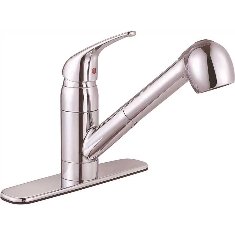 Premier 65826W-1001 Bayview Single-Handle Pull-Out Sprayer Kitchen Faucet in Chrome