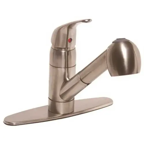 Bayview Single-Handle Pull-Out Sprayer Kitchen Faucet in Brushed Nickel BRUSH NICKEL