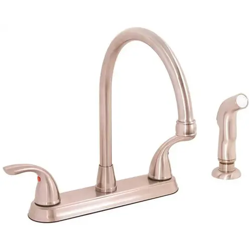 Westlake 2-Handle Kitchen Faucet with Side Spray in Brushed Nickel Westlake 2-Handle Kitchen Faucet with Side Spray in Brushed Nickel