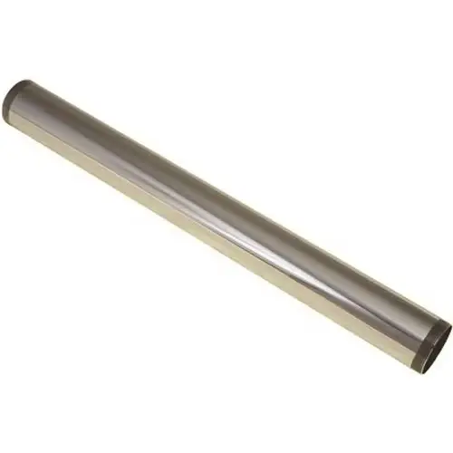 Tailpiece with Threaded Ends, Chrome, 17-Gauge, 1-1/4 x 12 in