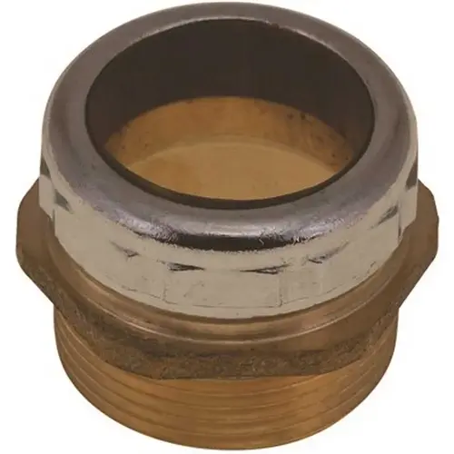Trap Connector, 1-1/4 in. OD x 1-1/4 in. MIP Finish Brass