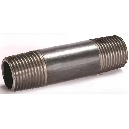 1/2 in. x 8 in. Black Steel Nipple 1/2 in. x 8 in. Black Steel Nipple