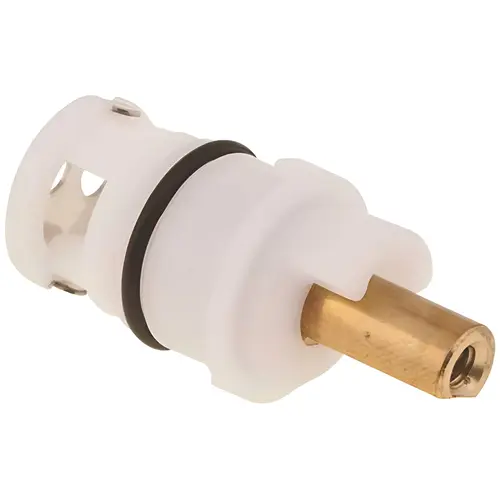 Washerless Cartridge, Plastic Material, Hot And Cold Application, 2.5" Width, 2.5" Height, 2.5" Depth, White Finish Washerless Cartridge, Plastic Material, Hot And Cold Application, 2.5" Width, 2.5" Height, 2.5" Depth, White Finish