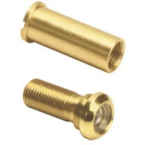 1/2 in. Hole 160-Degree Anvil Mark Door Viewer in Brass Fits 1-3/8 in. To 2 in. Door 1/2 in. Hole 160-Degree Anvil Mark Door Viewer in Brass Fits 1-3/8 in. To 2 in. Door