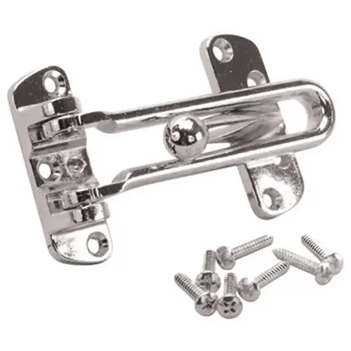 Chrome Plated Security Door Guard Polished Chrome