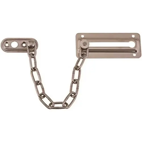 , Chrome, Door Check Chain Latch