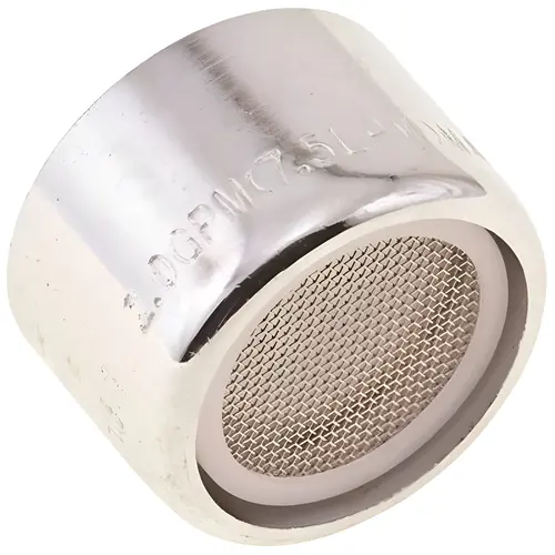 55/64 in. 2.0 GPM, 27 Thread Slotless Female Aerator Chrome 55/64 in. 2.0 GPM, 27 Thread Slotless Female Aerator Chrome