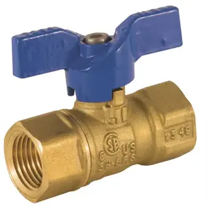 JOMAR INTERNATIONAL 101-403 1/2 in. FIP x FIP Valve Bluecap li Gas Ball Valve
