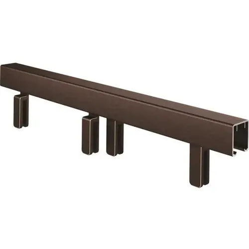 48 in. to 60 in. Frameless Mod Soft-Close Sliding Shower Door Track Assembly Kit in Bronze for 3/8 in. Glass 48 in. to 60 in. Frameless Mod Soft-Close Sliding Shower Door Track Assembly Kit in Bronze for 3/8 in. Glass