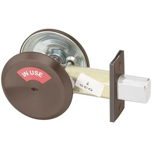 613E Dark Satin Bronze Occupancy Indicator Thumbturn Yale Mechanical Deadbolt 613E Dark Satin Bronze Occupancy Indicator Thumbturn Yale Mechanical Deadbolt