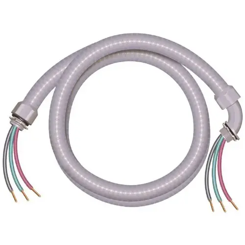 4 ft. 8/2 Ultra-Whip Liquidtight Flexible Non-Metallic PVC Conduit Cable Whip 4 ft. 8/2 Ultra-Whip Liquidtight Flexible Non-Metallic PVC Conduit Cable Whip
