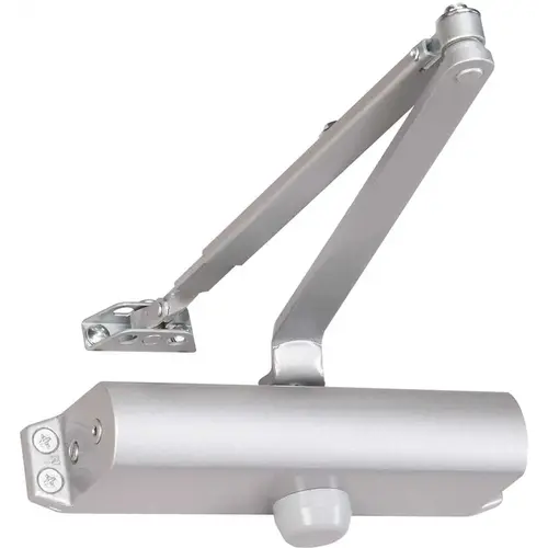 160 Door Closer Hold Open Arm Adjustable Size Satin Chrome 160 Door Closer Hold Open Arm Adjustable Size Satin Chrome