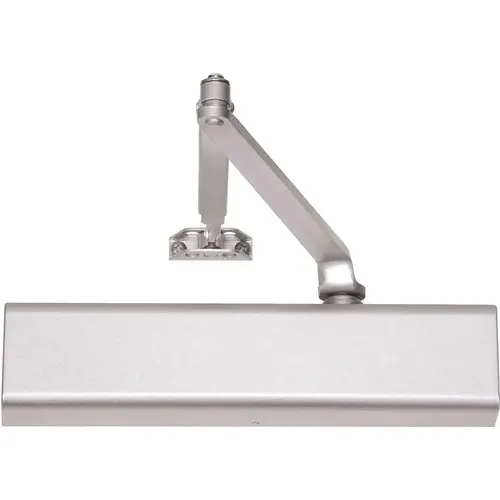 Door Closer Heavy-Duty Non-Hold Open Arm Satin Chrome