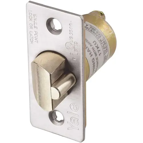 2-3/8 in. Satin Chrome Backset Latch Bolt Dead Latching