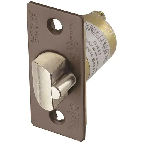 2-3/8 in. Dark Satin Bronze Backset Latch Bolt Dead Latching
