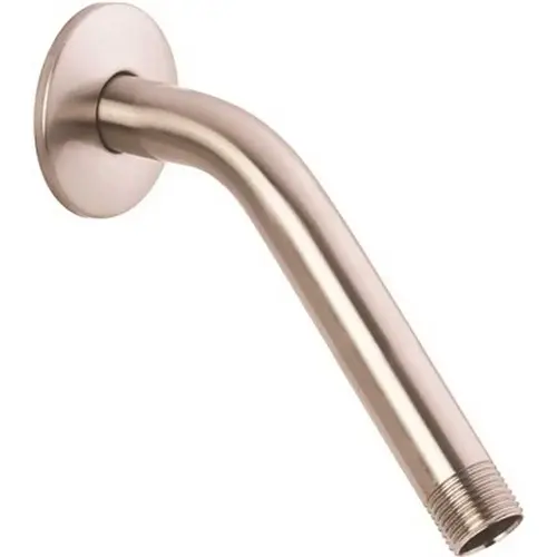 8 In. Shower Arm with Flange in Brushed Nickel