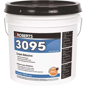 Roberts 3095-4 4 Gal. Superior Fast Grab Carpet Glue Adhesive Beige