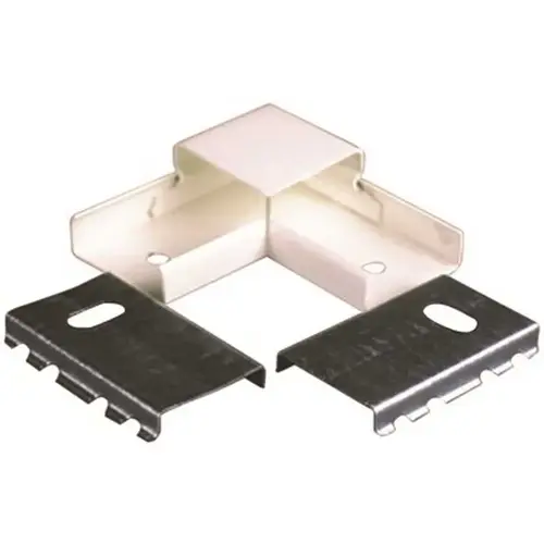 2-1/2 in. 90-Degree Single-Channel Steel Flat Elbow Fitting, Ivory 2-1/2 in. 90-Degree Single-Channel Steel Flat Elbow Fitting, Ivory