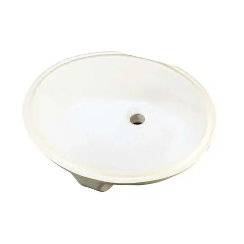 Luxoval 15-1/8 in. Undercounter Sink Basin in White