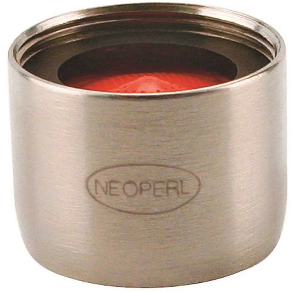 National Brand Alternative Perlator 2.2 GPM 55/64 in. - 27 Regular Female Faucet Aerator Brushed Nickel Red/brushed nickel 5403605 National Brand Alternative Perlator 2.2 GPM 55/64 in. - 27 Regular Female Faucet Aerator Brushed Nickel Red/brushed nickel 5403605