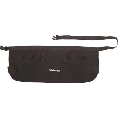 24 in. 13-Pocket Black Canvas Waist Apron 24 in. 13-Pocket Black Canvas Waist Apron