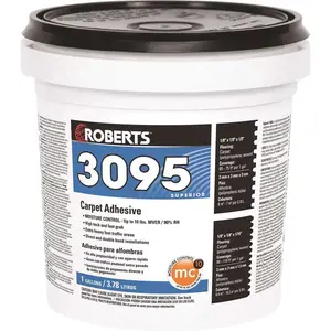 Roberts 3095-1 3095 1 Gal. Superior Fast Grab Carpet Glue Adhesive Beige