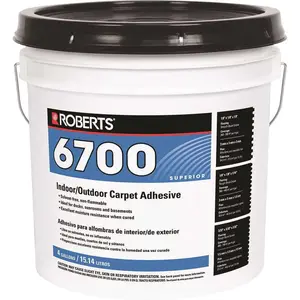 Roberts 6700-4 4 Gal. Indoor/Outdoor Carpet and Artificial Turf Adhesive Beige