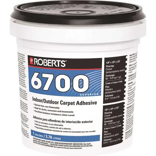 6700 1 Gal. Indoor/Outdoor Carpet and Artificial Turf Adhesive Beige