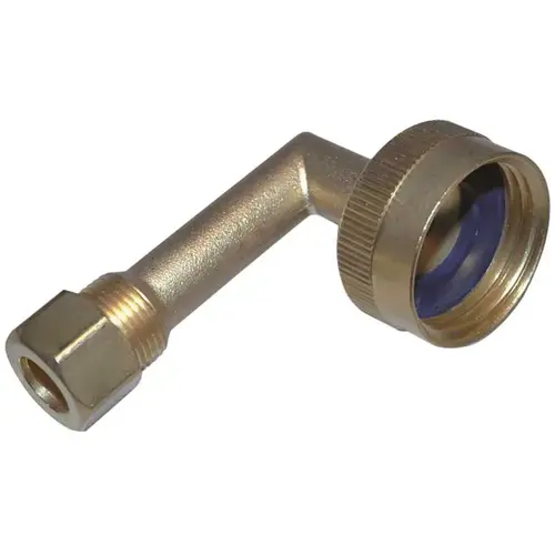 3/4 in. x 3/8 in. Elbow Hose Fitting Brass 3/4 in. x 3/8 in. Elbow Hose Fitting Brass