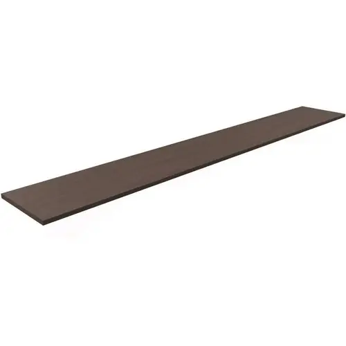 96 in. Brown Melamine Shelf Bracket for Top Shelf Chocolate Pear - pack of 3 96 in. Brown Melamine Shelf Bracket for Top Shelf Chocolate Pear - pack of 3
