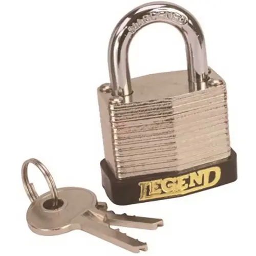 Laminated Steel Padlock Silver