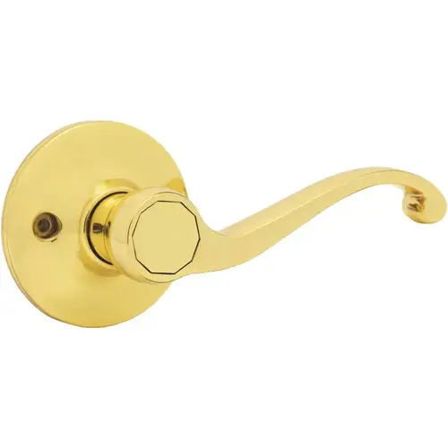 Wave Dummy Door Lever in Satin Nickel