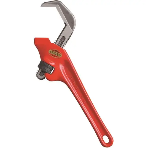 9-1/2 In Offset Hex Jaw Pipe Wrench, Sturdy Plumbing Pipe Tool