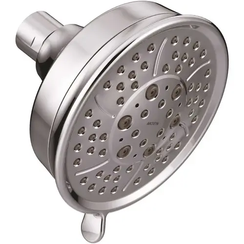 4-Spray 4.4 in. Single Wall Mount Fixed Shower Head in Chrome 4-Spray 4.4 in. Single Wall Mount Fixed Shower Head in Chrome