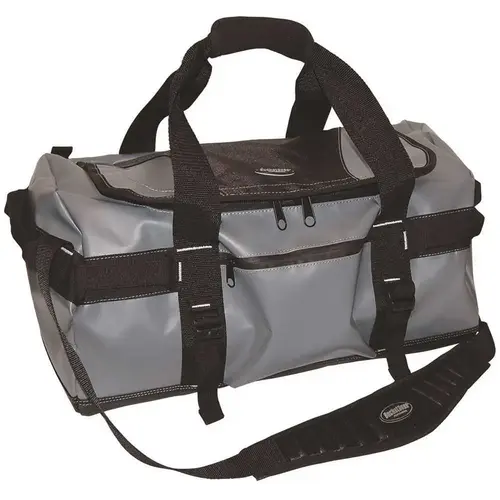 20 in. All-Weather Duffle Tool Bag Gray and Black
