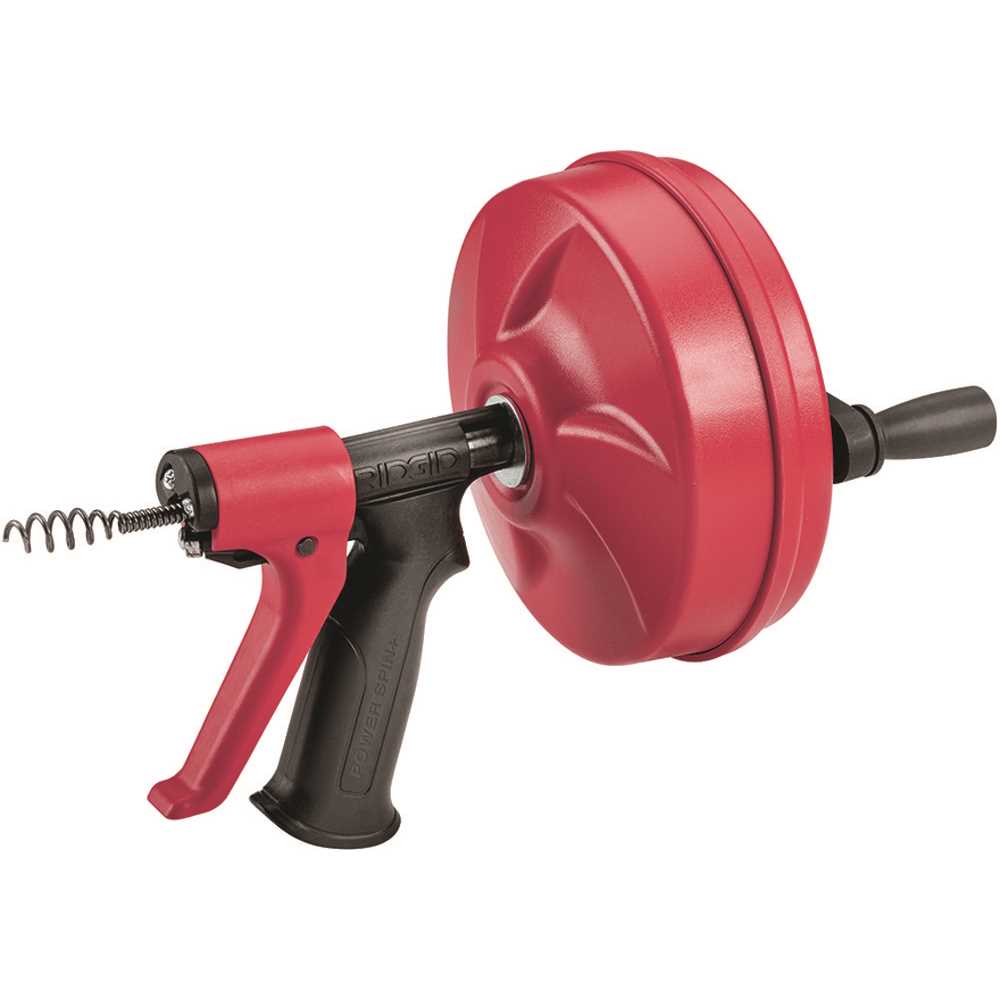 RIDGID 57043 POWER SPIN+ with AUTOFEED  Drain Cleaner, 500 rpm, 1/2 in to 1-1/2 in Drain