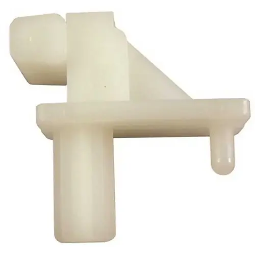 Cabinet Shelf Support Left Hand Offset Base Die Cast Off White Brown