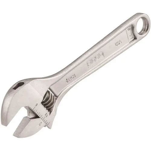 6 In. ADJUSTABLE WRENCH Silver